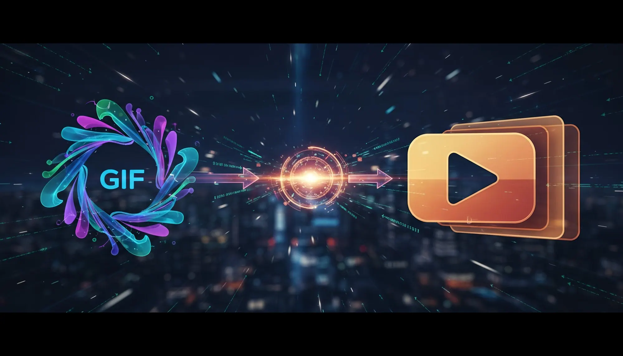 GIF in, video out